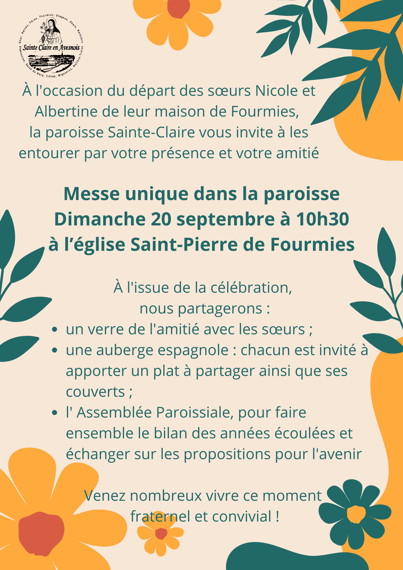 invitation soeurs et Ass P