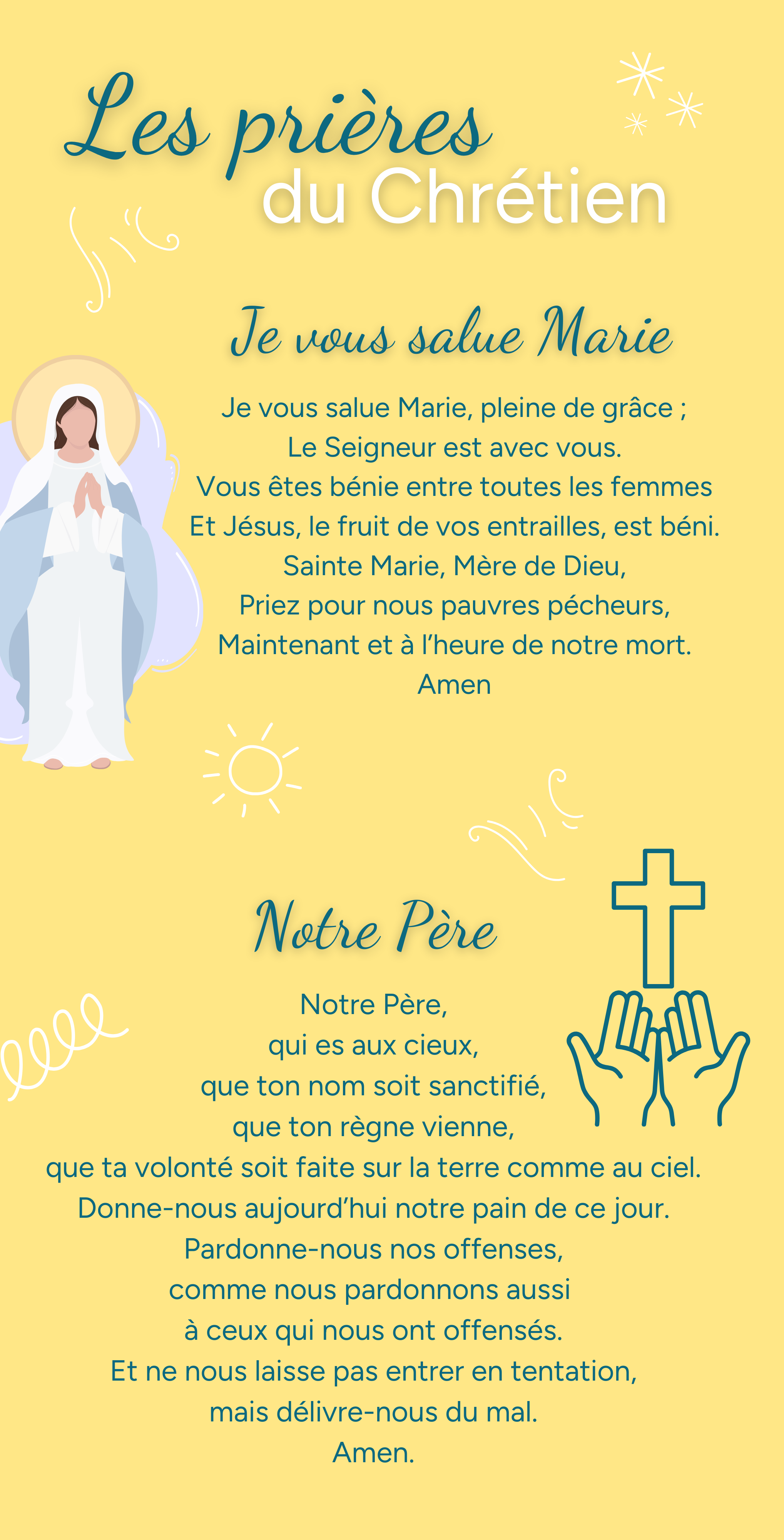 Je vous salue Marie Notre Père