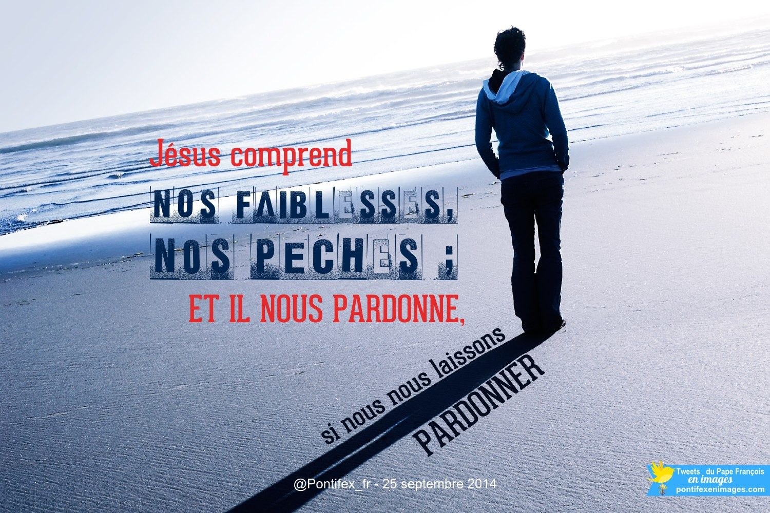 Jesus comprend pardonne pontifex