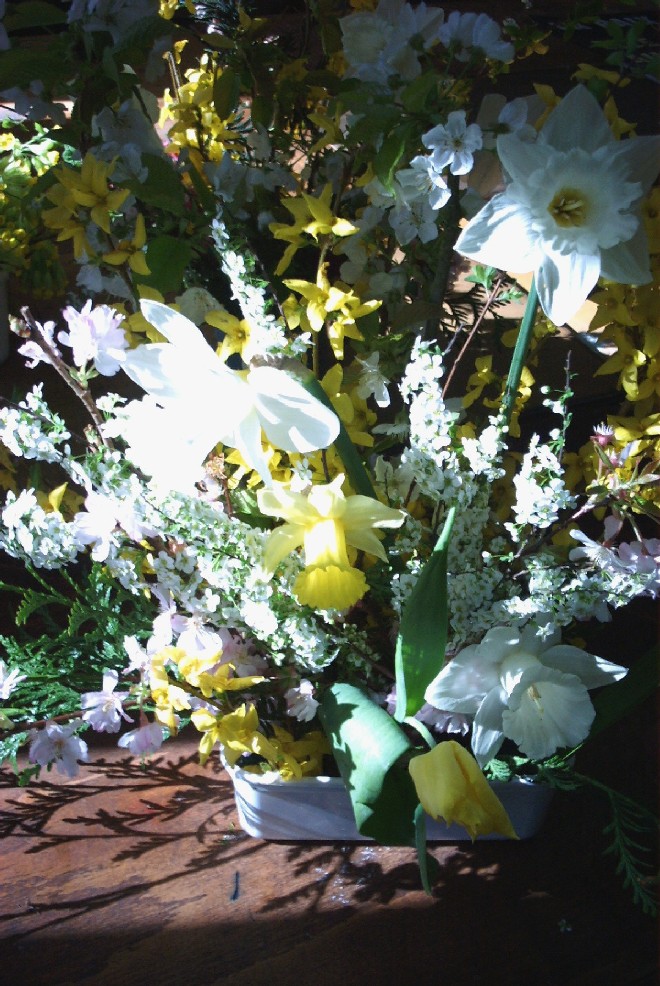 joli les bouquets composés sur place !