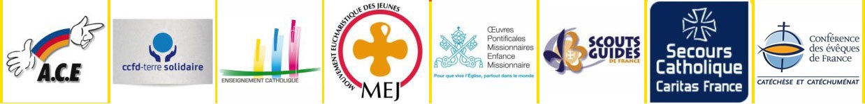 Logos des huit services et mouvements du collectif