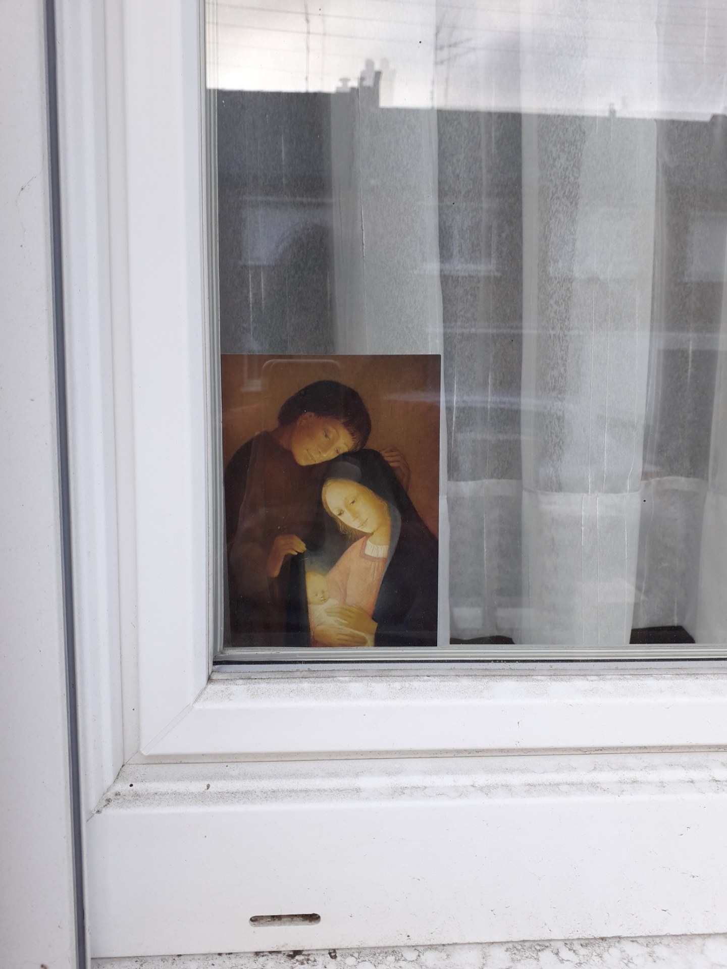 La sainte famille à la fenêtre de Sandrine