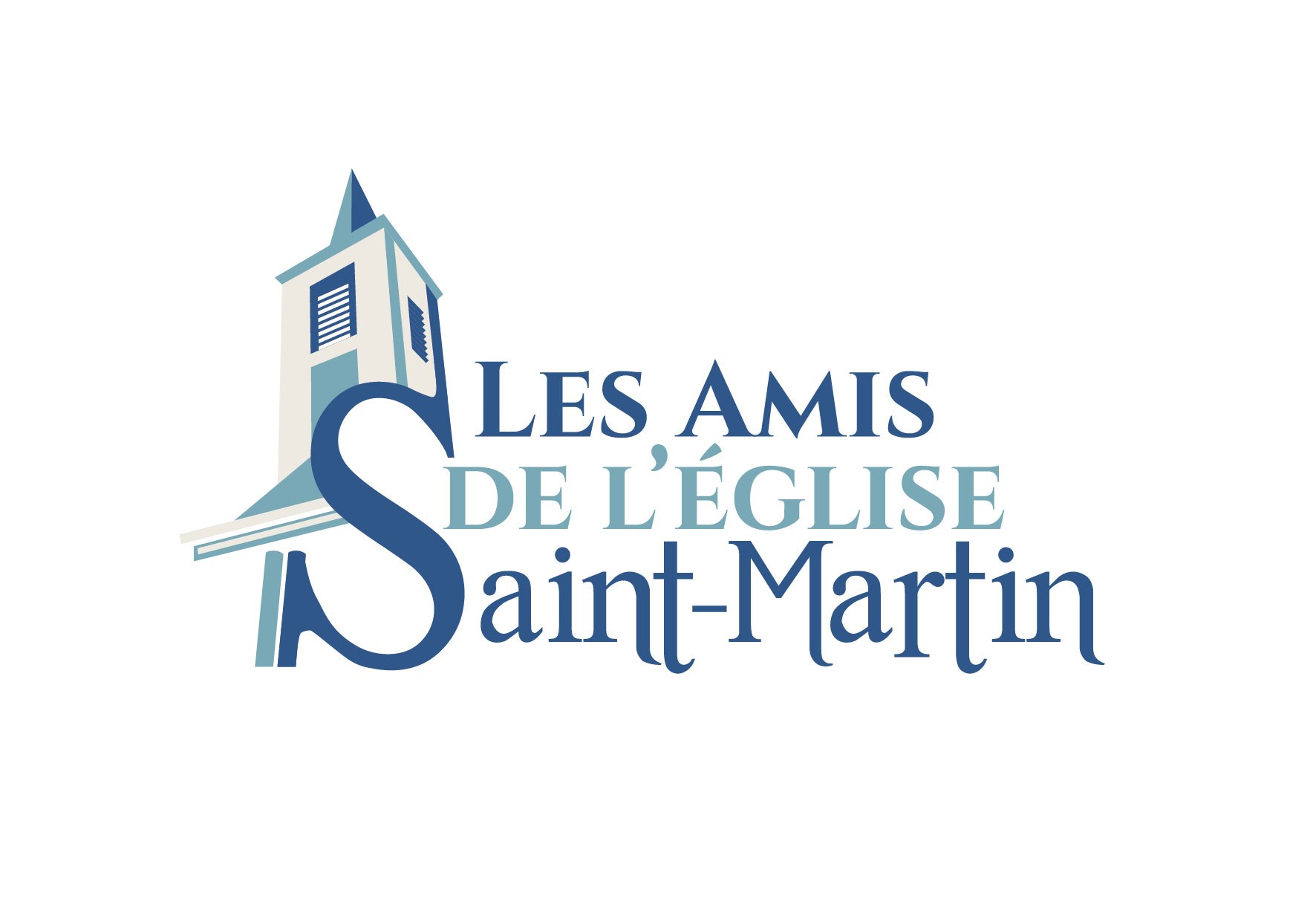 Les Amis de l'eglise St Martin  - Logo 3 couleurs