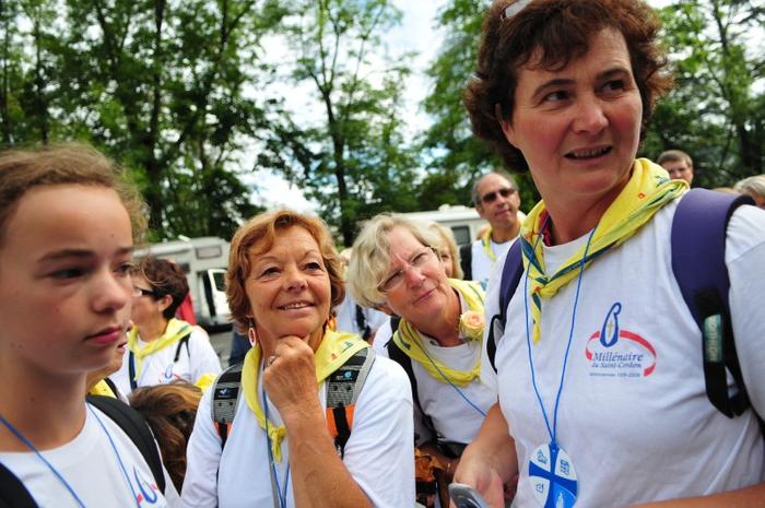 Les marcheurs sont arrivés