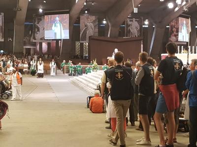 Lourdes2018-photos messe internat (0)