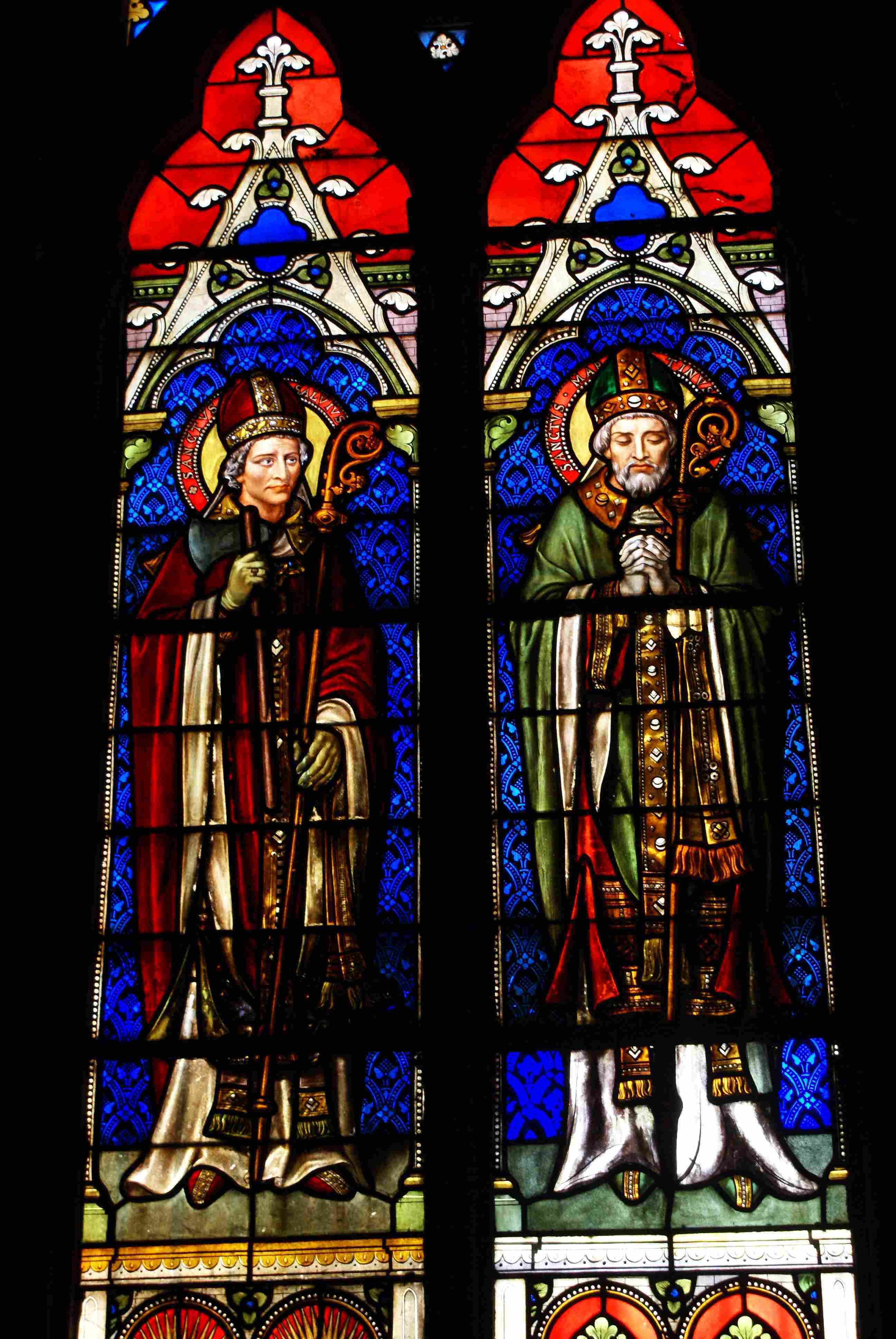 les 2 saints
Verrière de droite