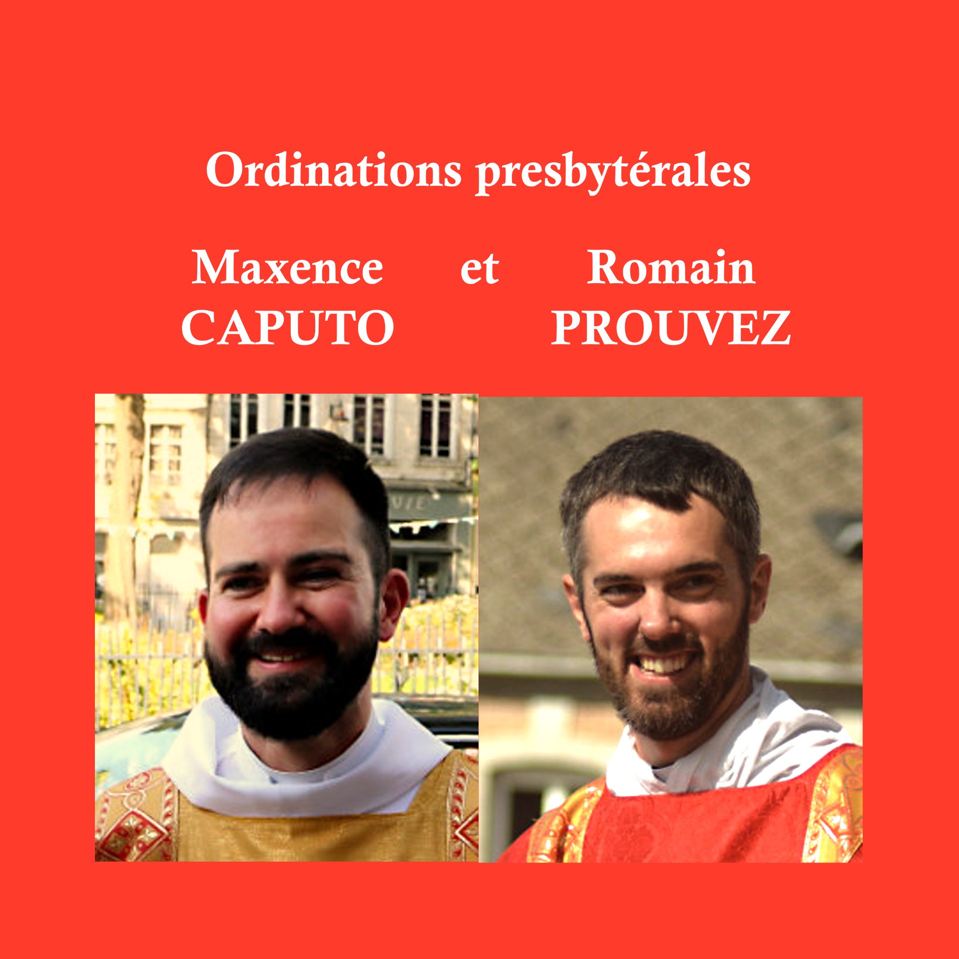 Maxence et Romain ordination presbyterale