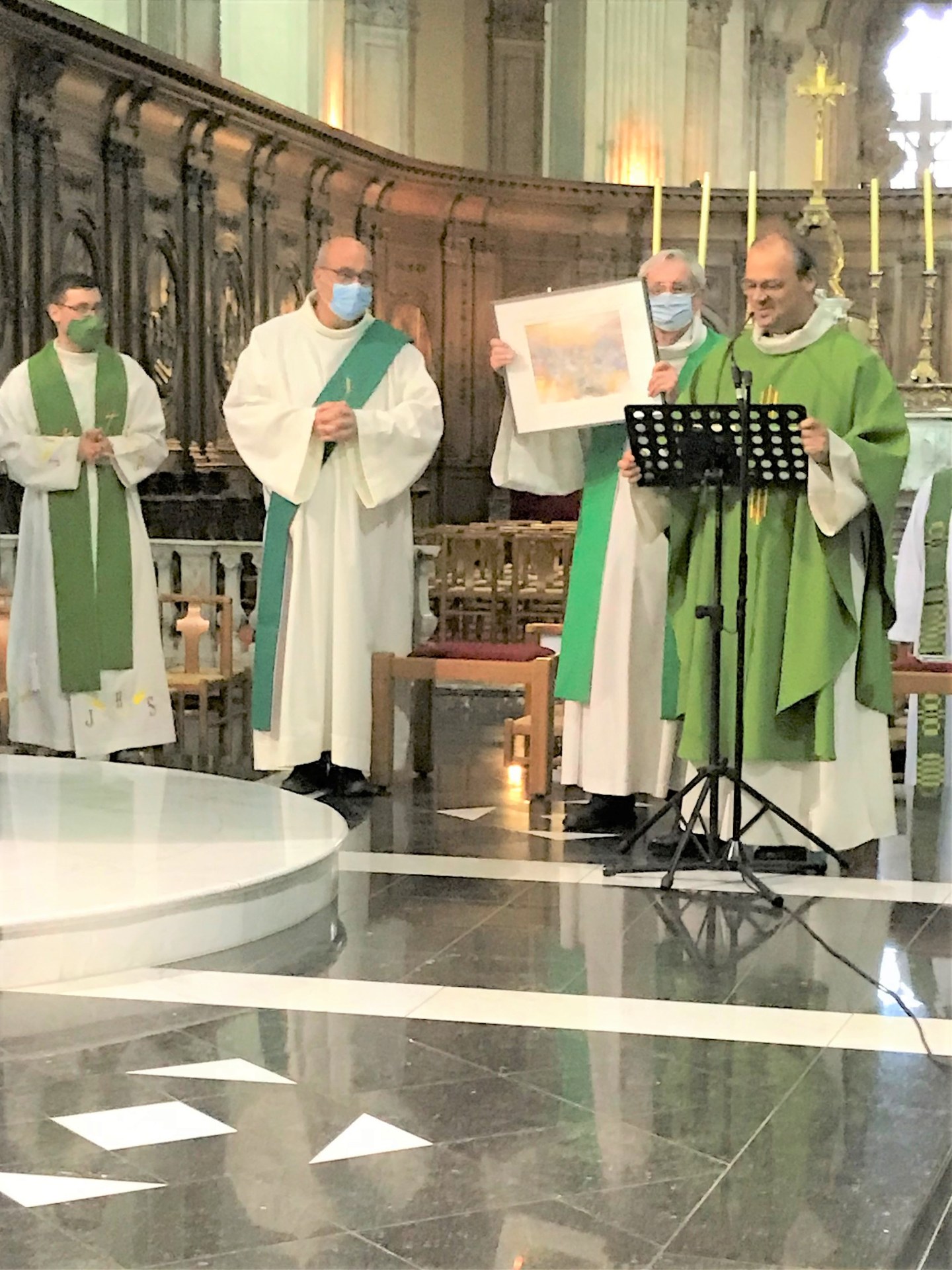 Messe Action de grâce des abbés D.Douailly  et .B