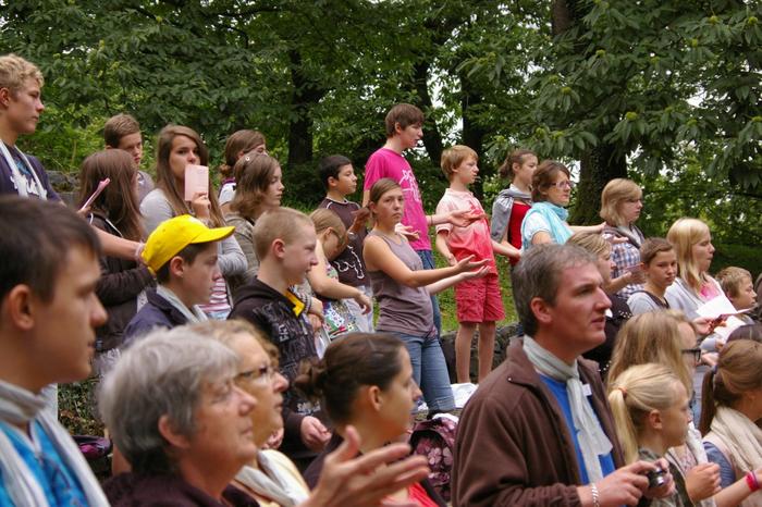 messe au mont des Béatitudes