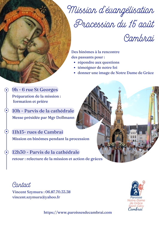 Mission evangelisation 15 aout 25