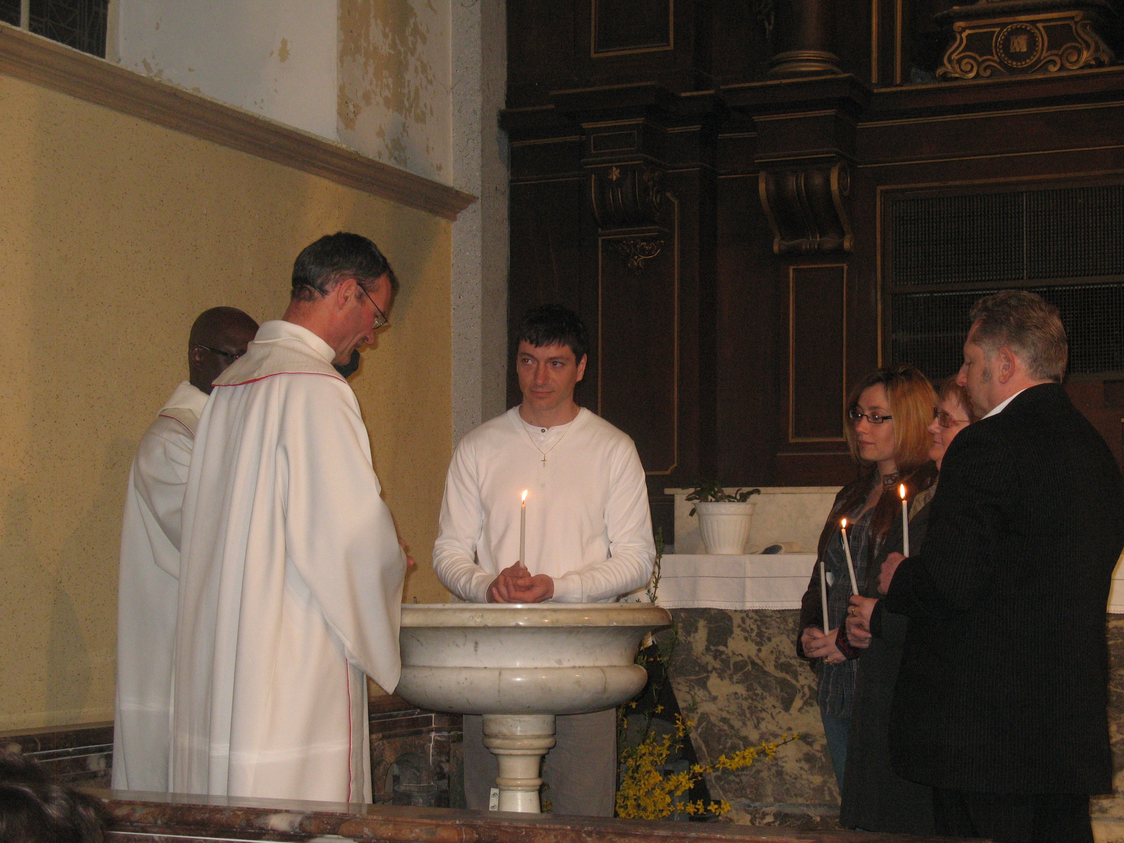 Le moment du baptême