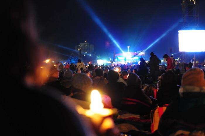 des multitudes de bougies