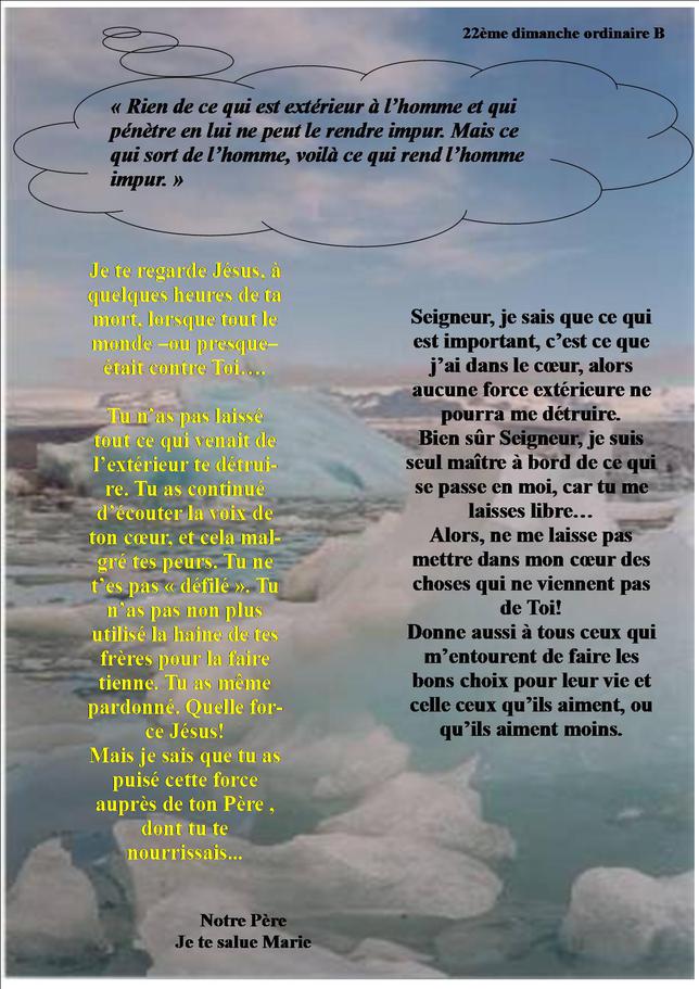 oraison 22&egrave;me ord B M