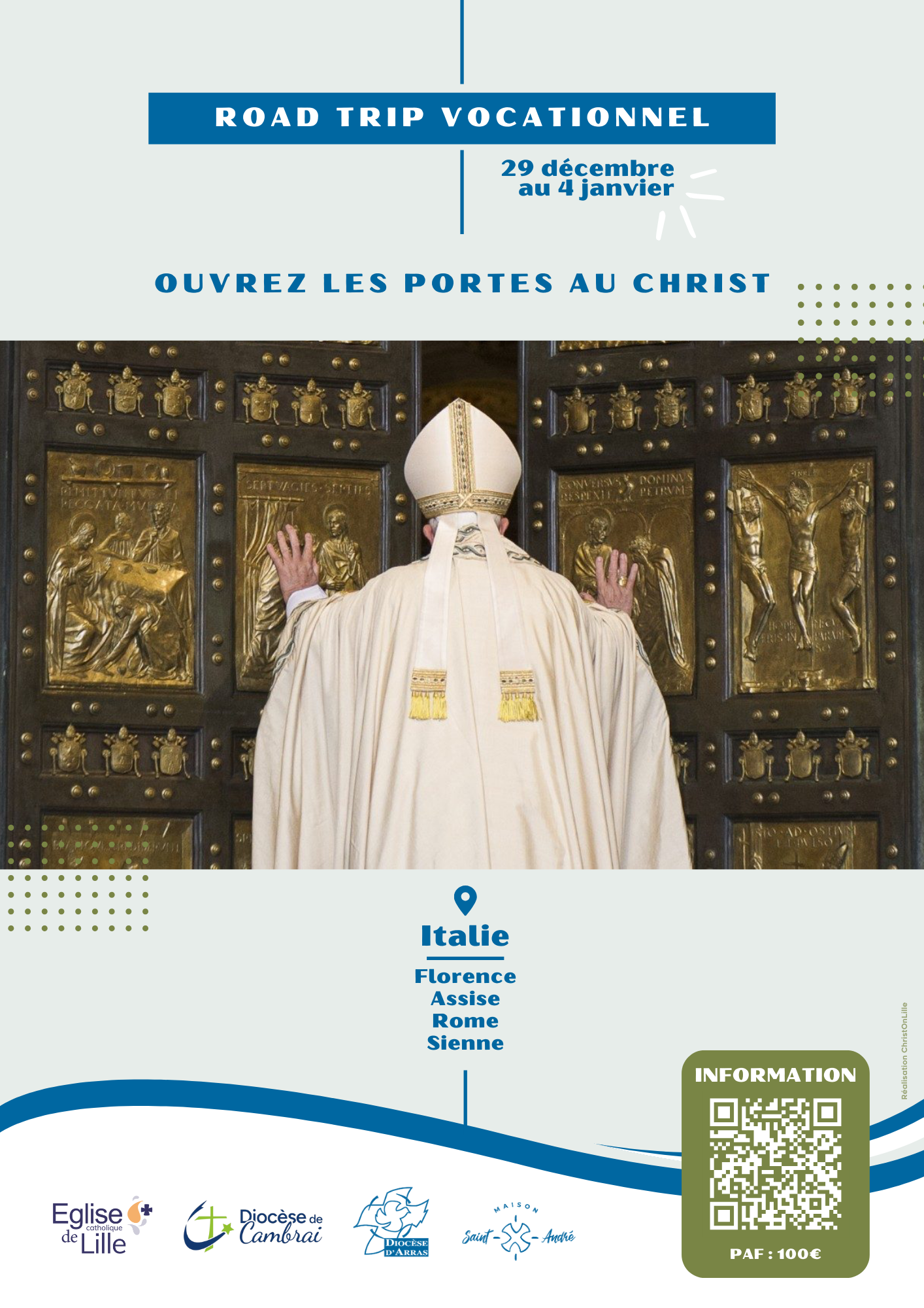 Ouvrez les portes au Christ (A4 print)