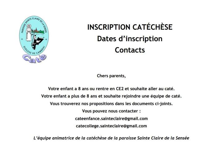 page accueil du site catechese