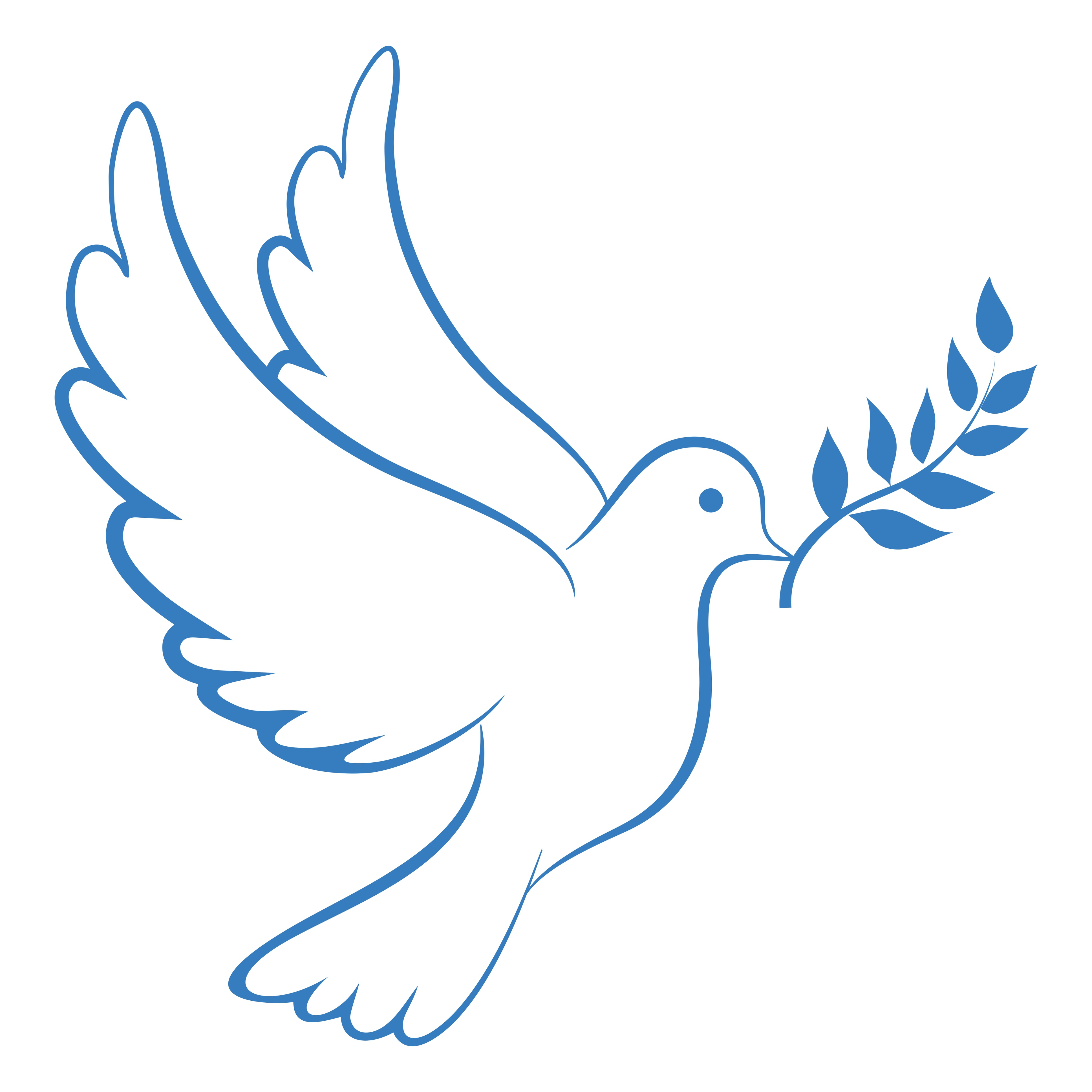 Peace Dove Blue