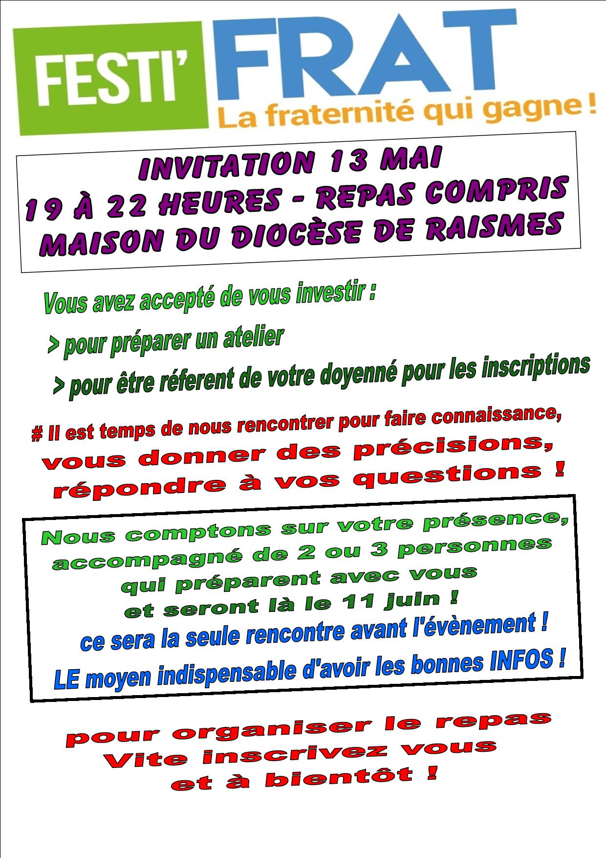 PREPA FESTIFRAT 13 MAI