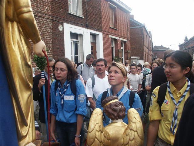 Prière de quelques cheftaines scoutes