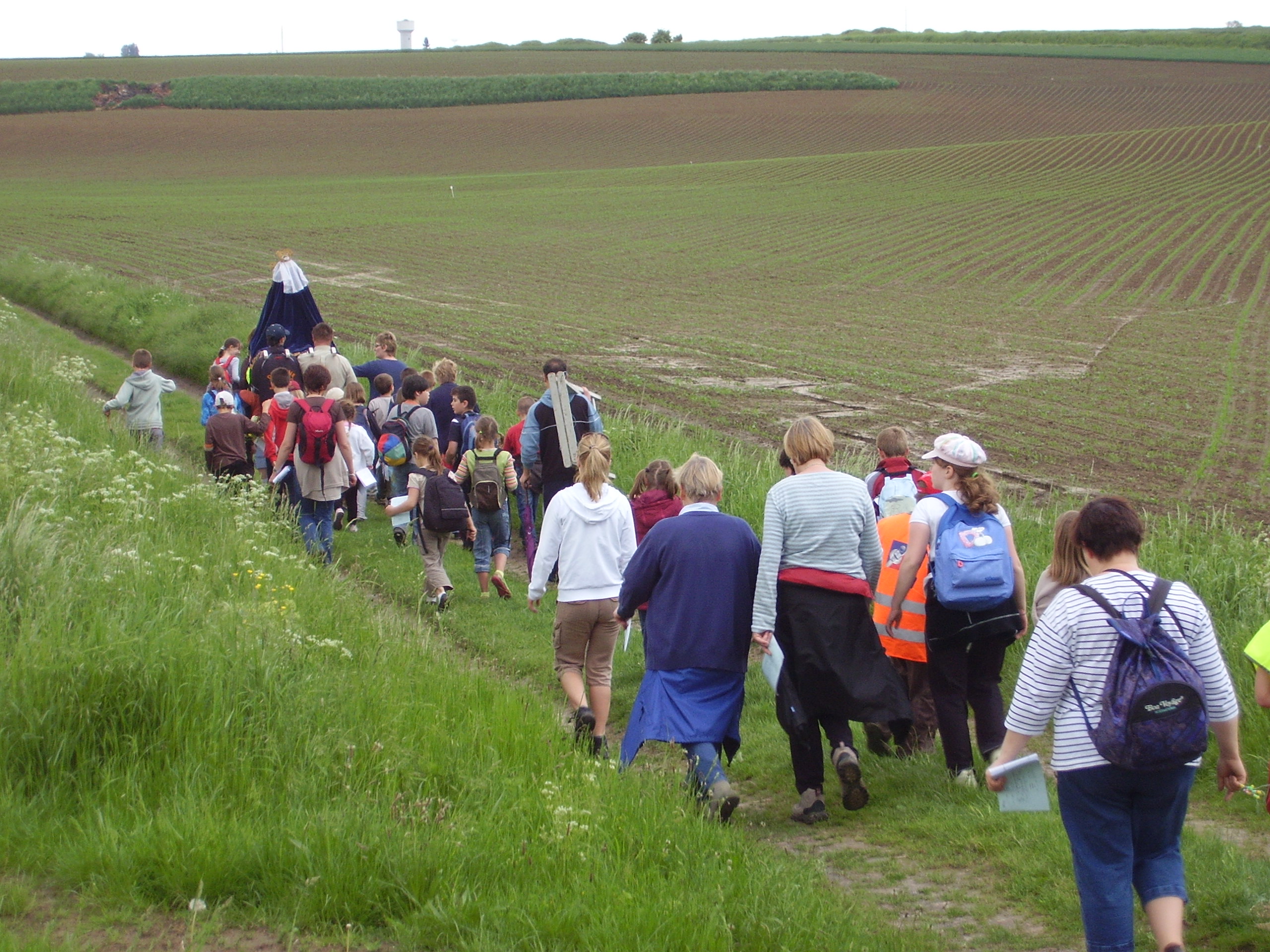 procession lors de la Visitation en mai 2008