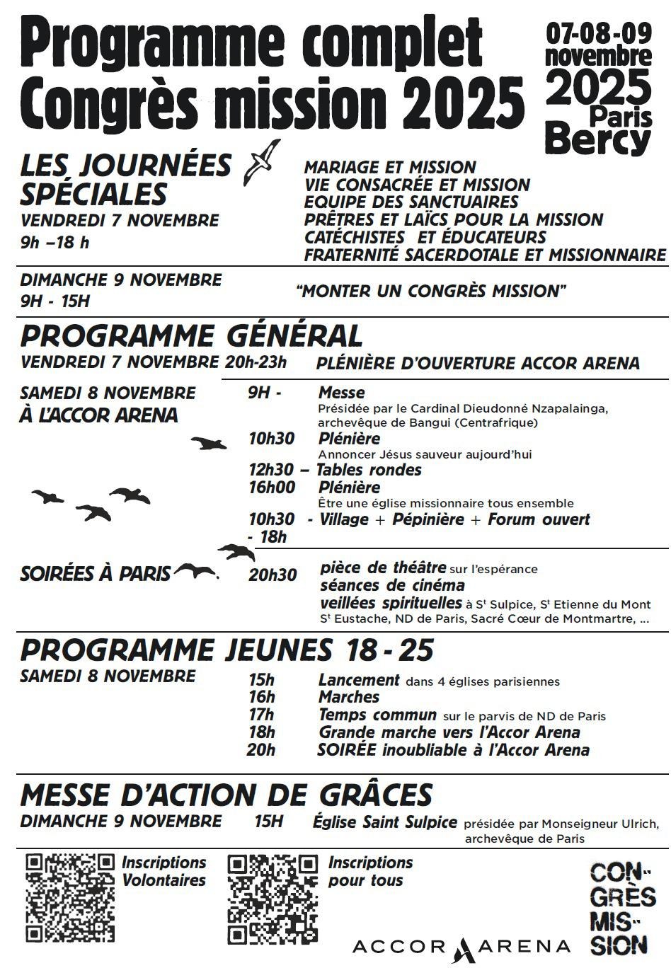 Programme CM 25 Paris