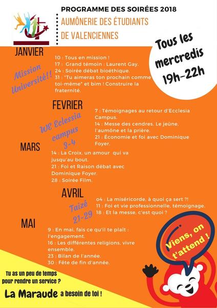 prpgramme aumonerie des etudiants de valenciennes(
