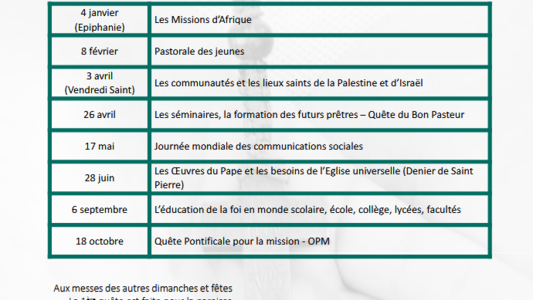 Quetes imperees 2026