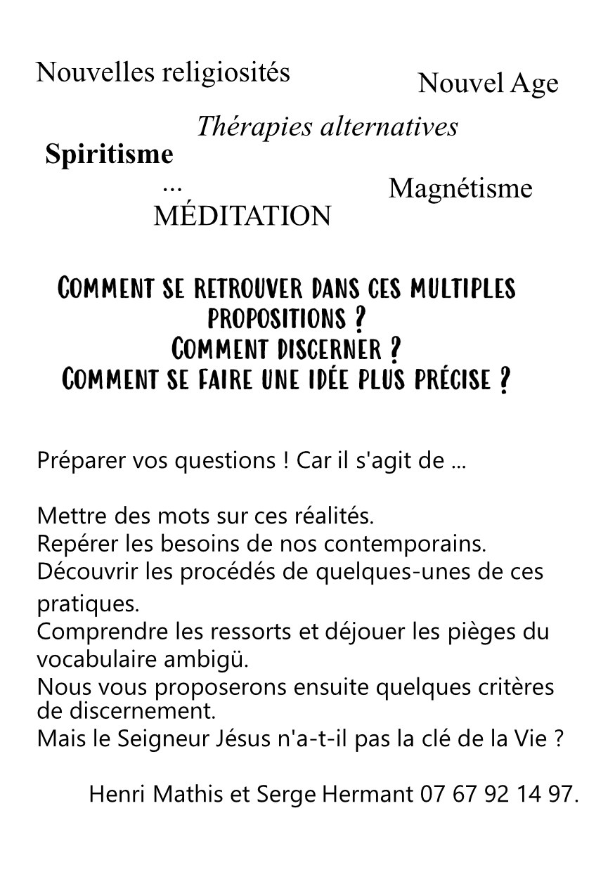 recto flyer religiosite
