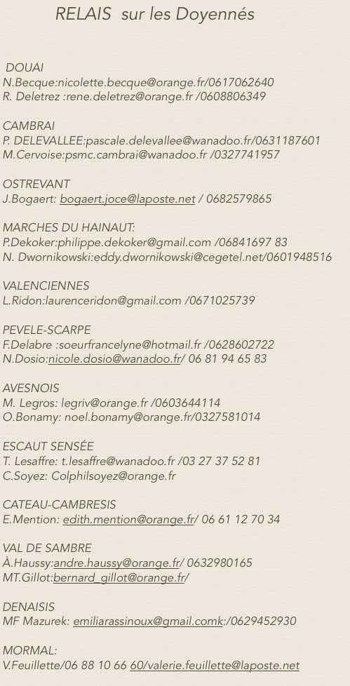 RELAIS sur les Doyennes