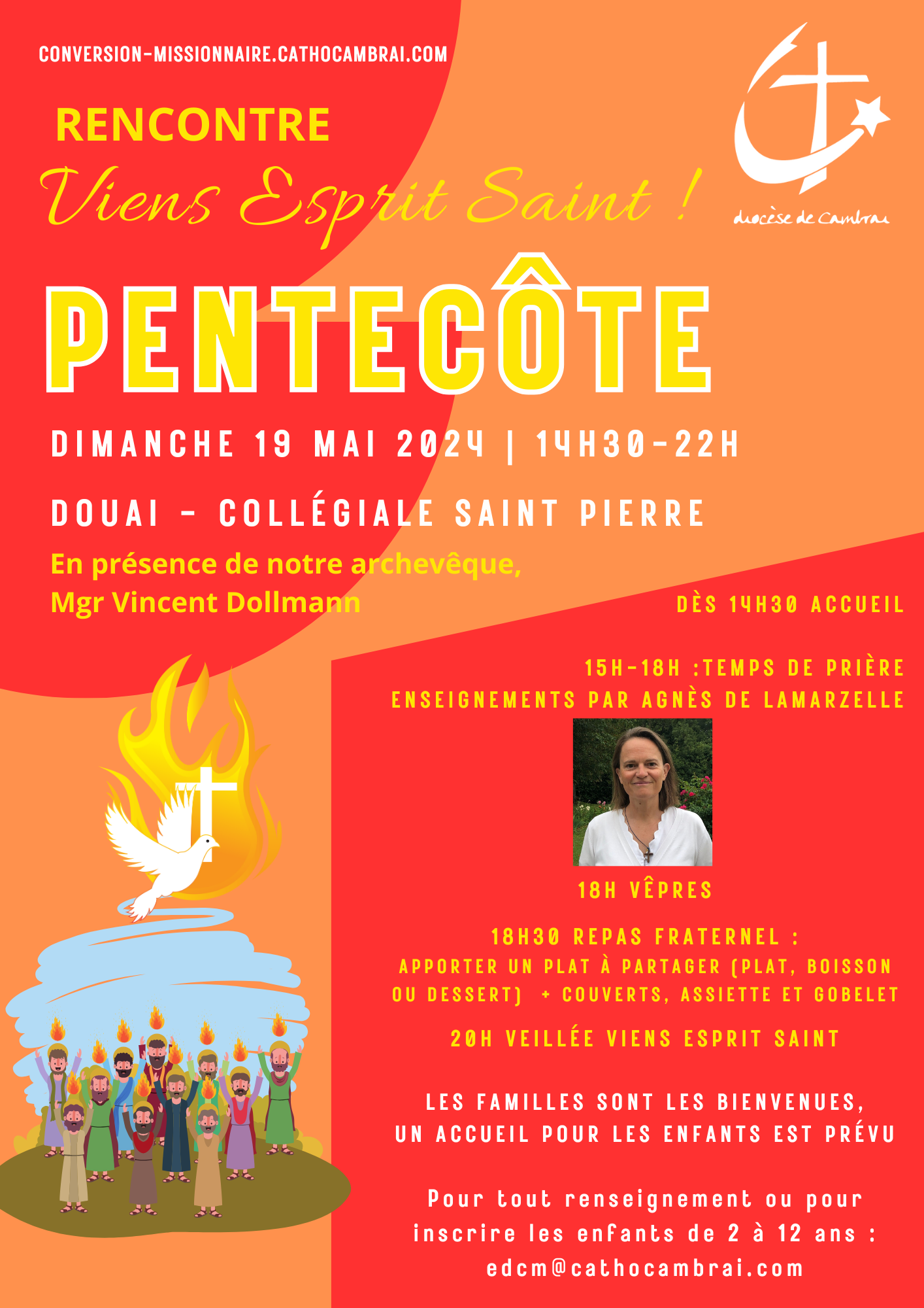 Rencontre diocesaine de Pentecote Douai.