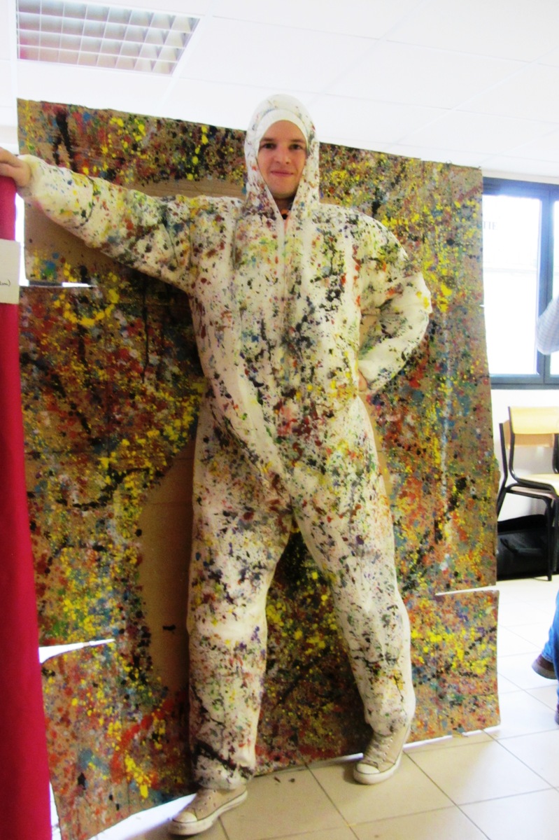 Un oeuvre  de Jackson Pollock nous envoie créer dans les divers ateliers