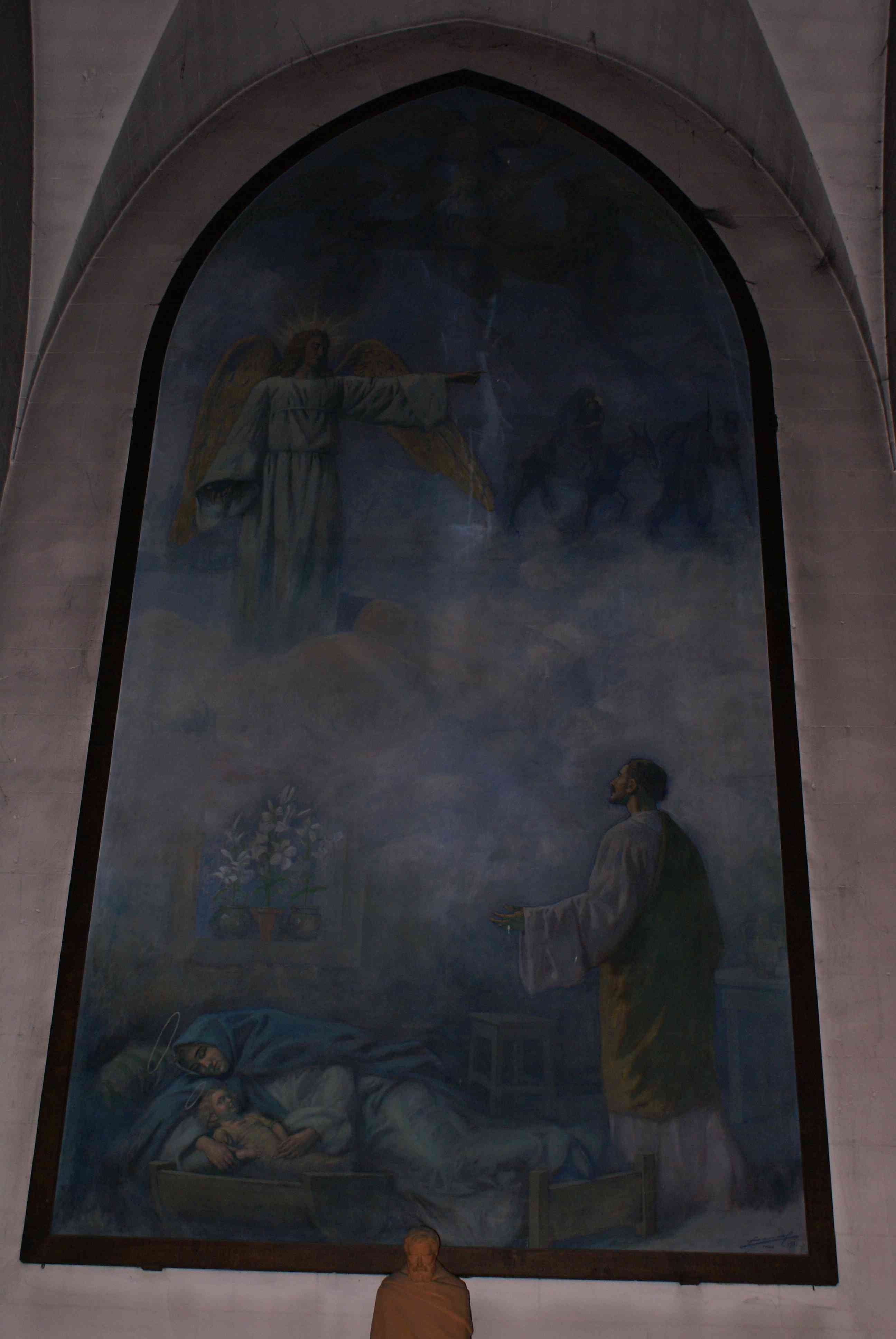 Sacre Coeur- Peinture Autel a St Joseph
