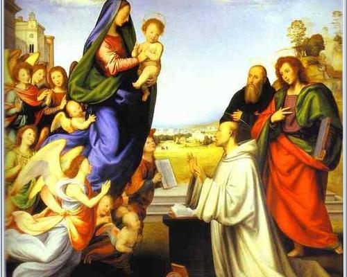 en dévotion à La Vierge et l’enfant Jésus