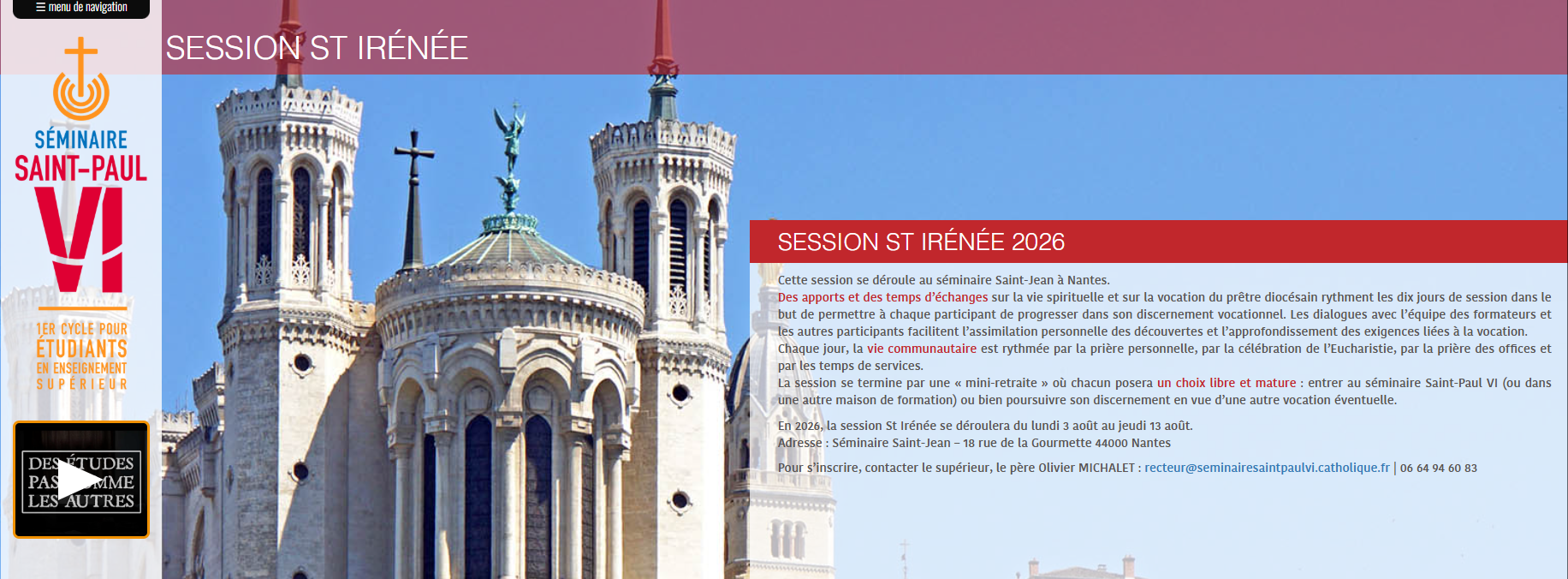 Session st Irenee 2026