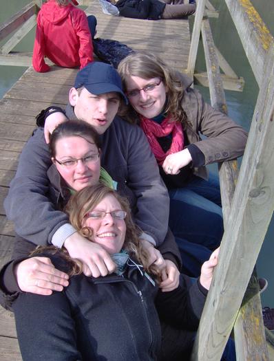 Séverine, Stéphanie, Benjamin et Lucie