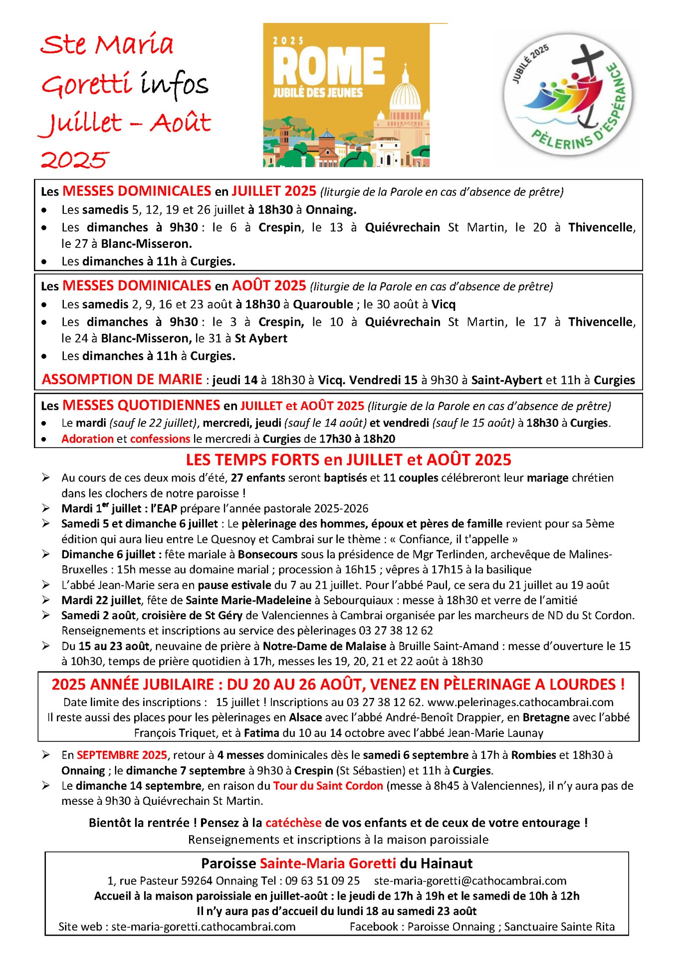 SMJ INFOS de Juillet 2025