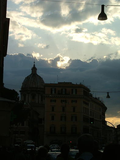Le soir tombe sur Rome