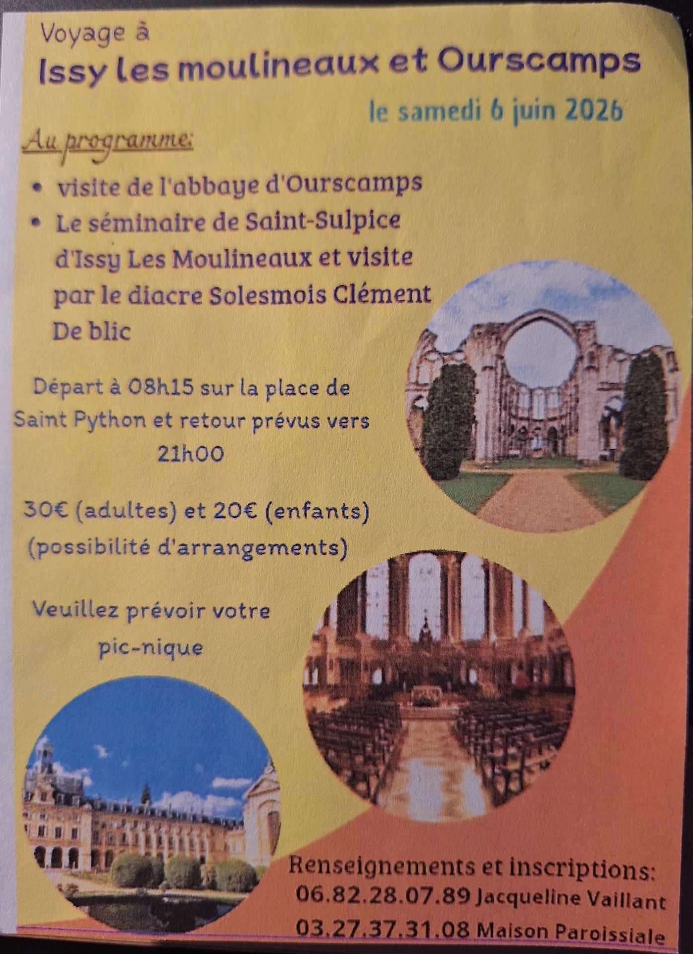 Sortie paroissiale 6 juin 2026