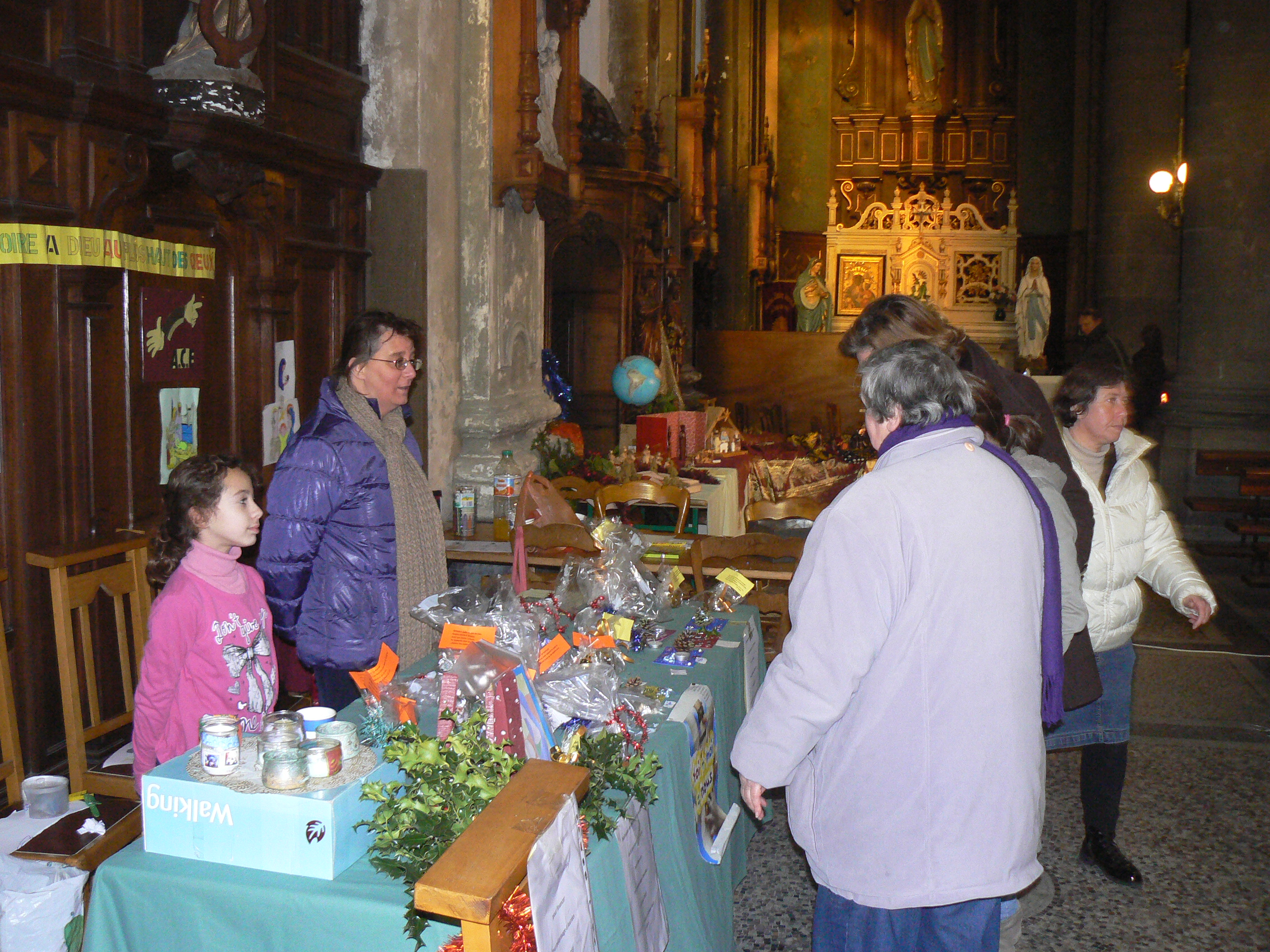 ventes pour financer le pèlerinage à Lourdes des enfants