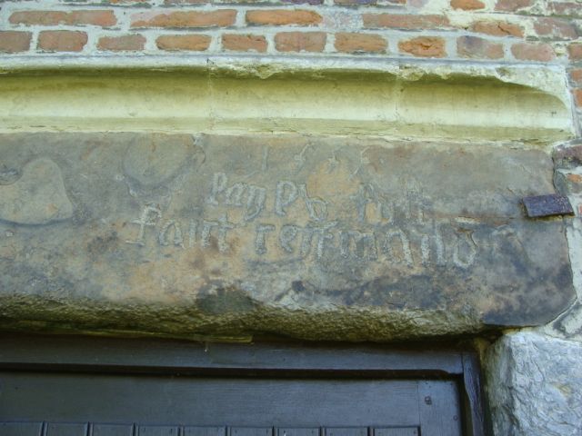 inscription de 1555 : l’an 55 fut faist cest maison