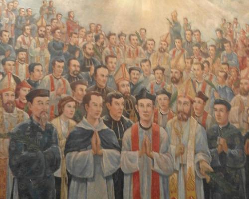 tableau des martyrs du Vietnam