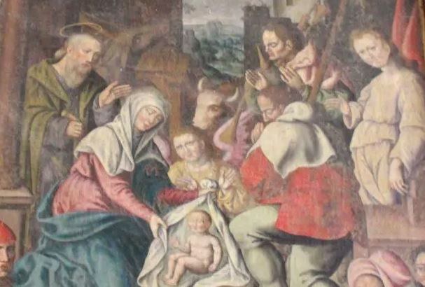 triptyque vierge Eppe Sauvage detail