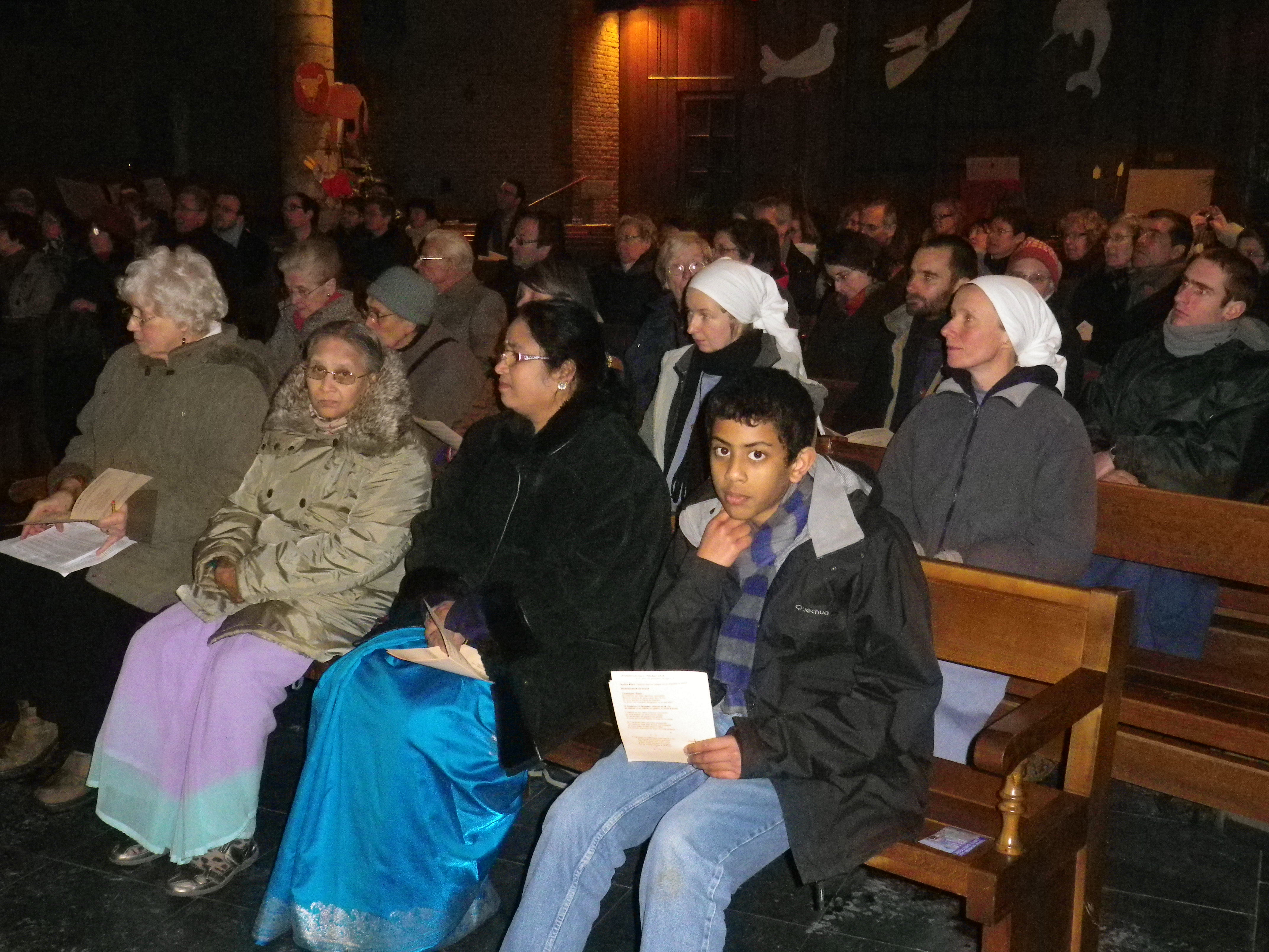 La présence d'Indiens rappelle que les chrétiens d'Inde ont préparé la semaine mondiale œcuménique 2013.