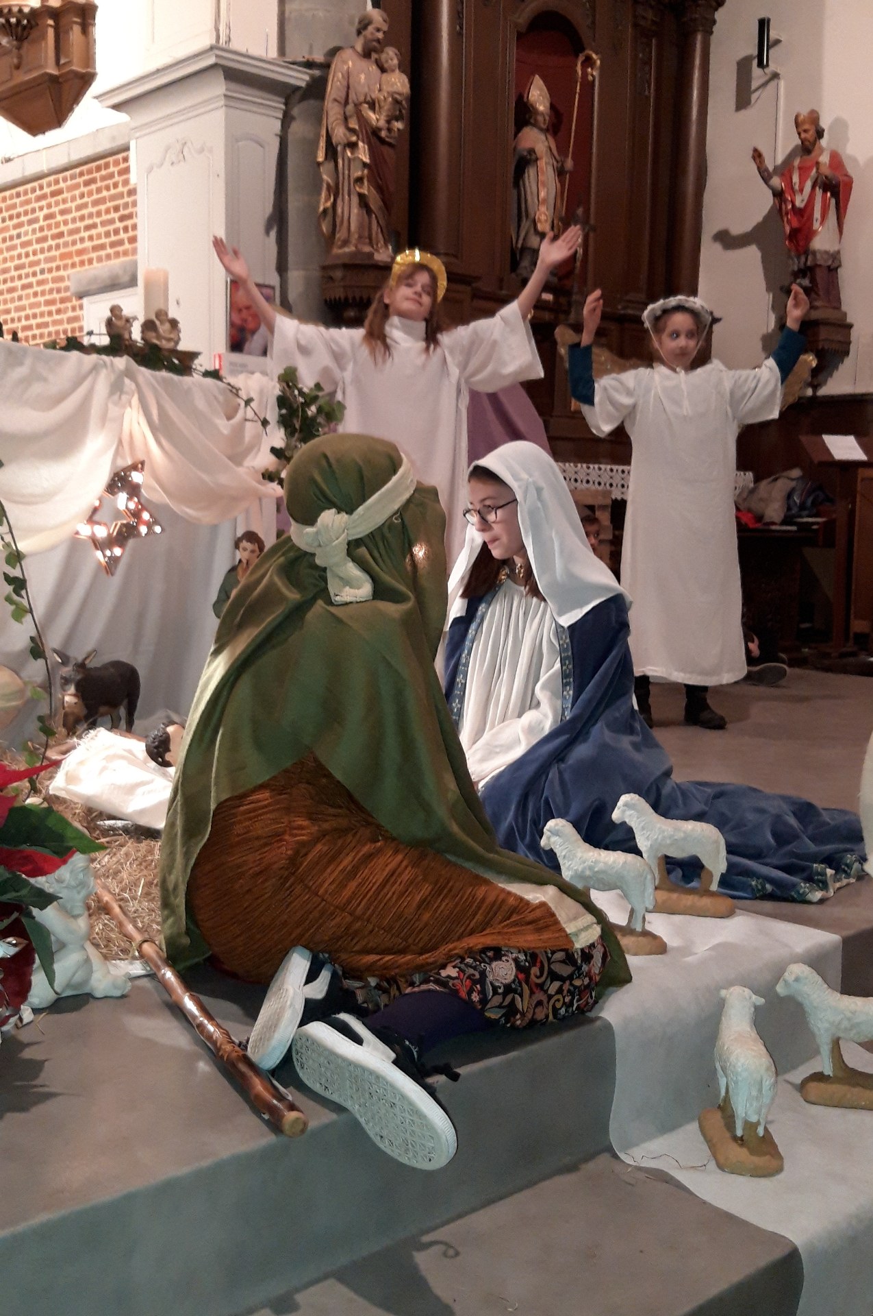 Veillée de Noël et messe à Bousies 12