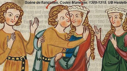 Vignette_Scene de fiancailles (Codex Manesse)
