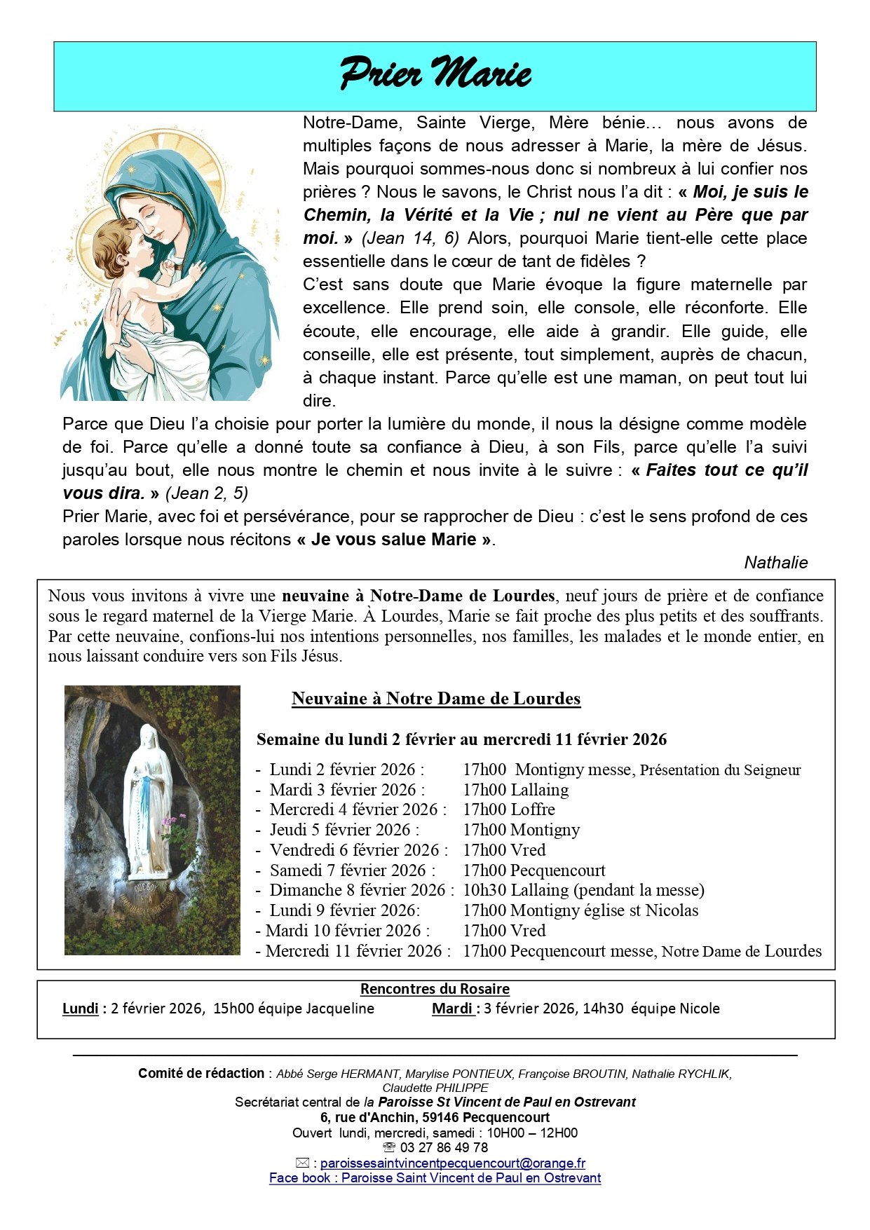 Voix de Saint Vincent janvier a fevrier 2026 page